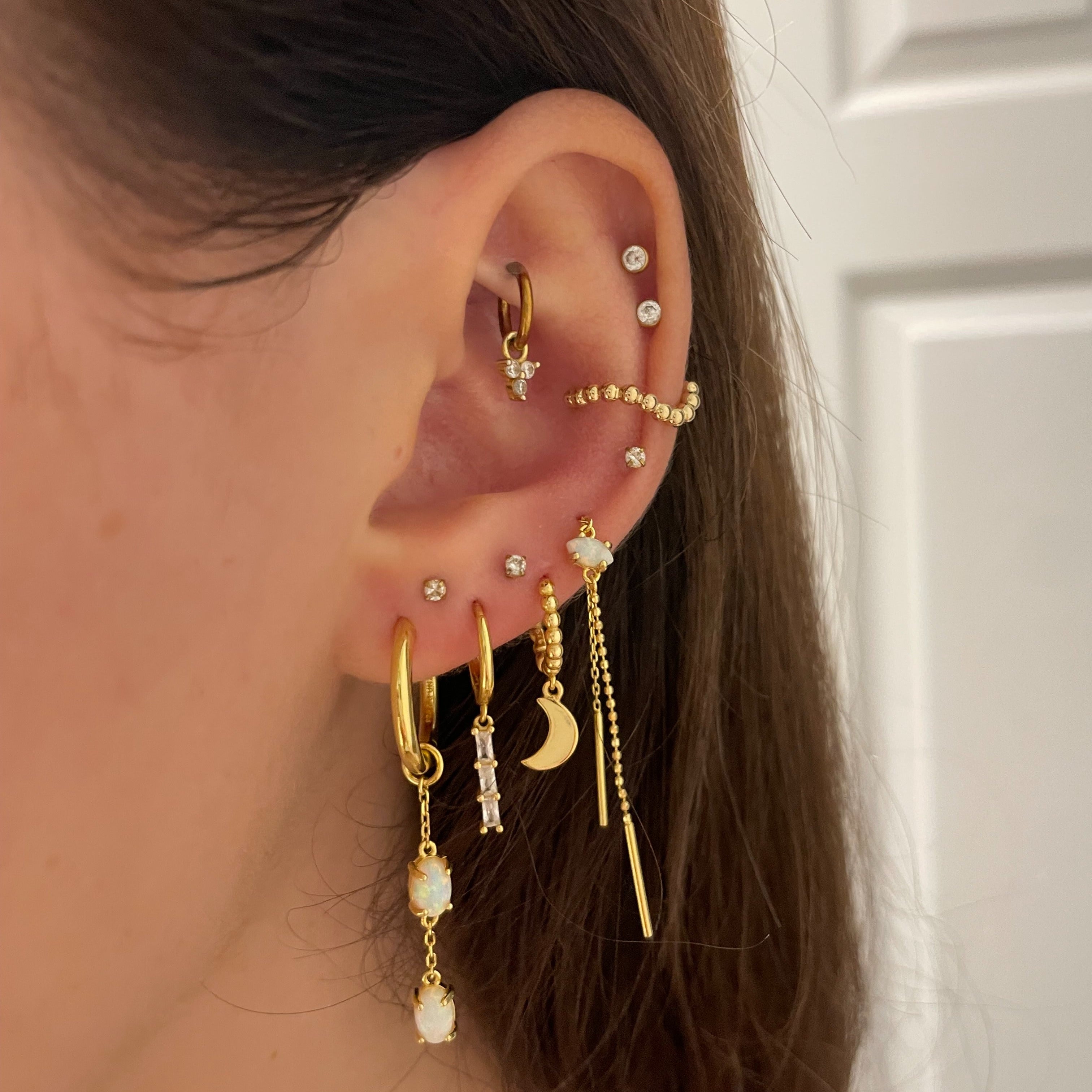 Conch piercing gallery