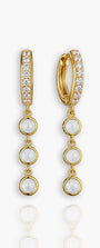 Astrid Drop Hoop Earrings