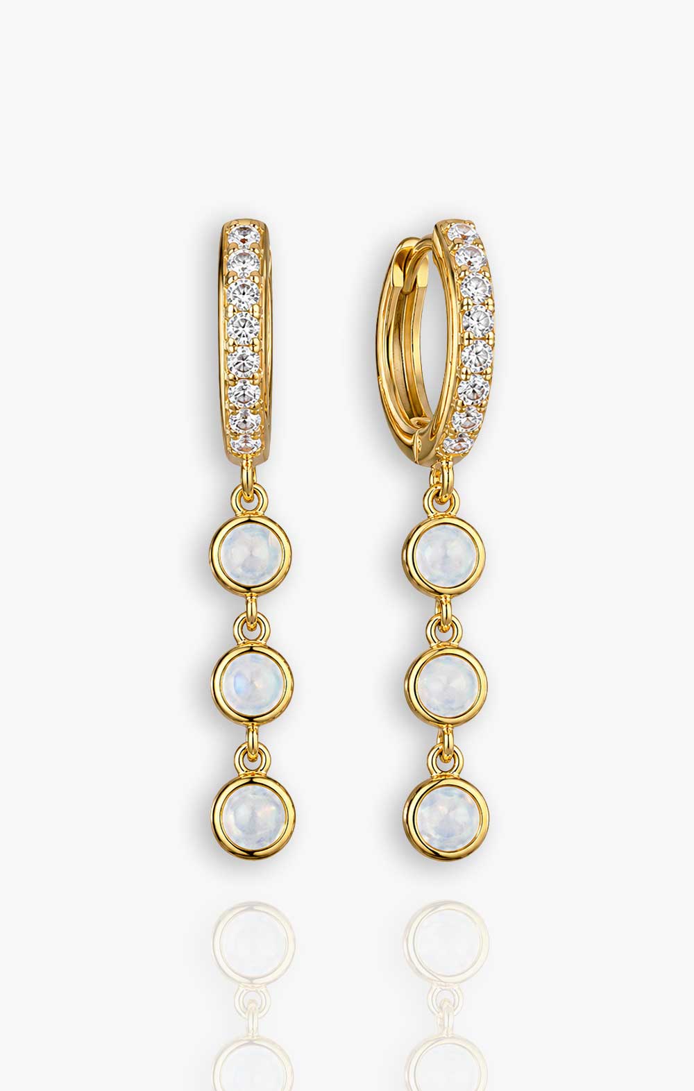 Astrid Drop Hoop Earrings