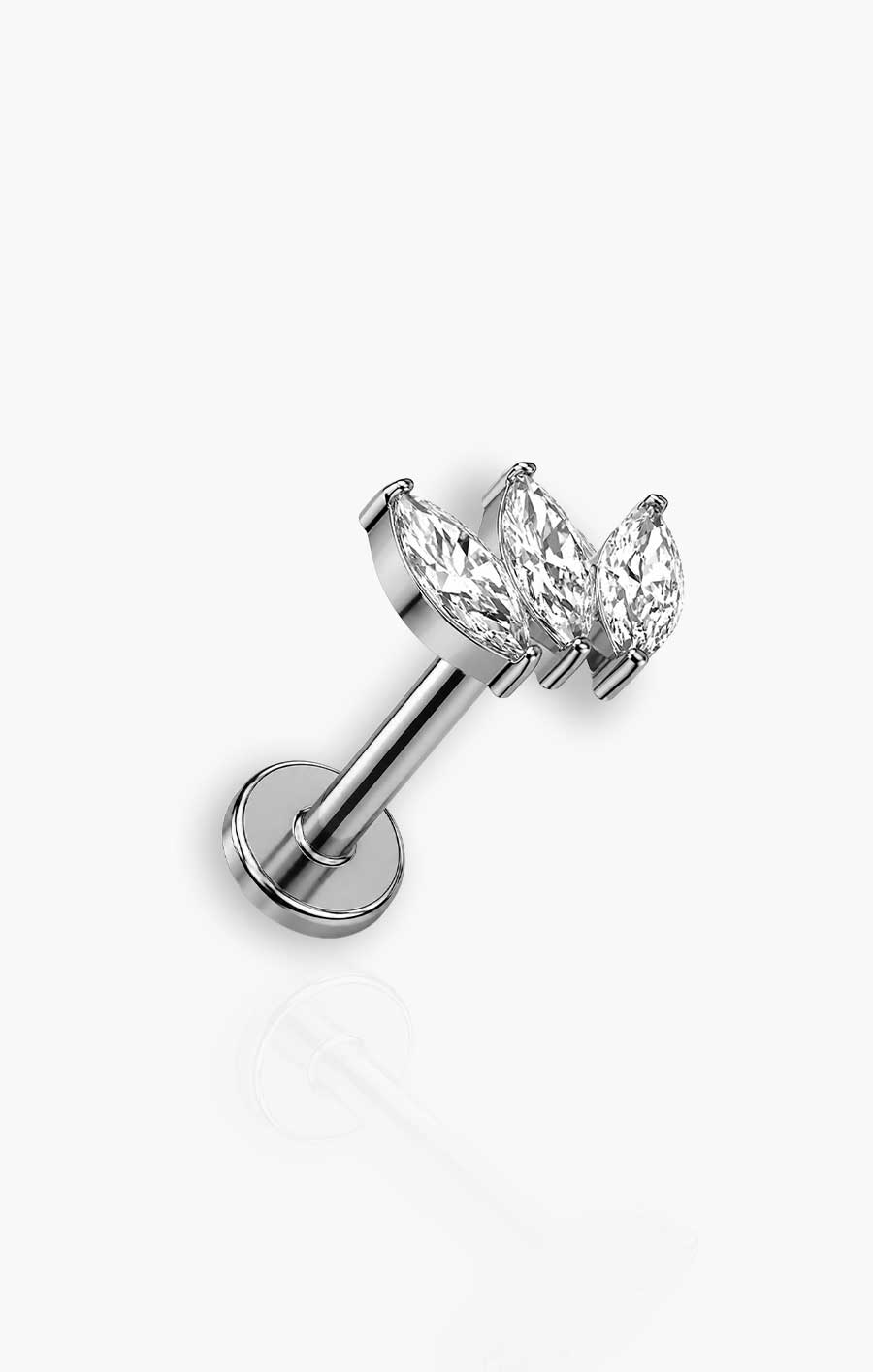 Aura - Triple Marquise Flat Back