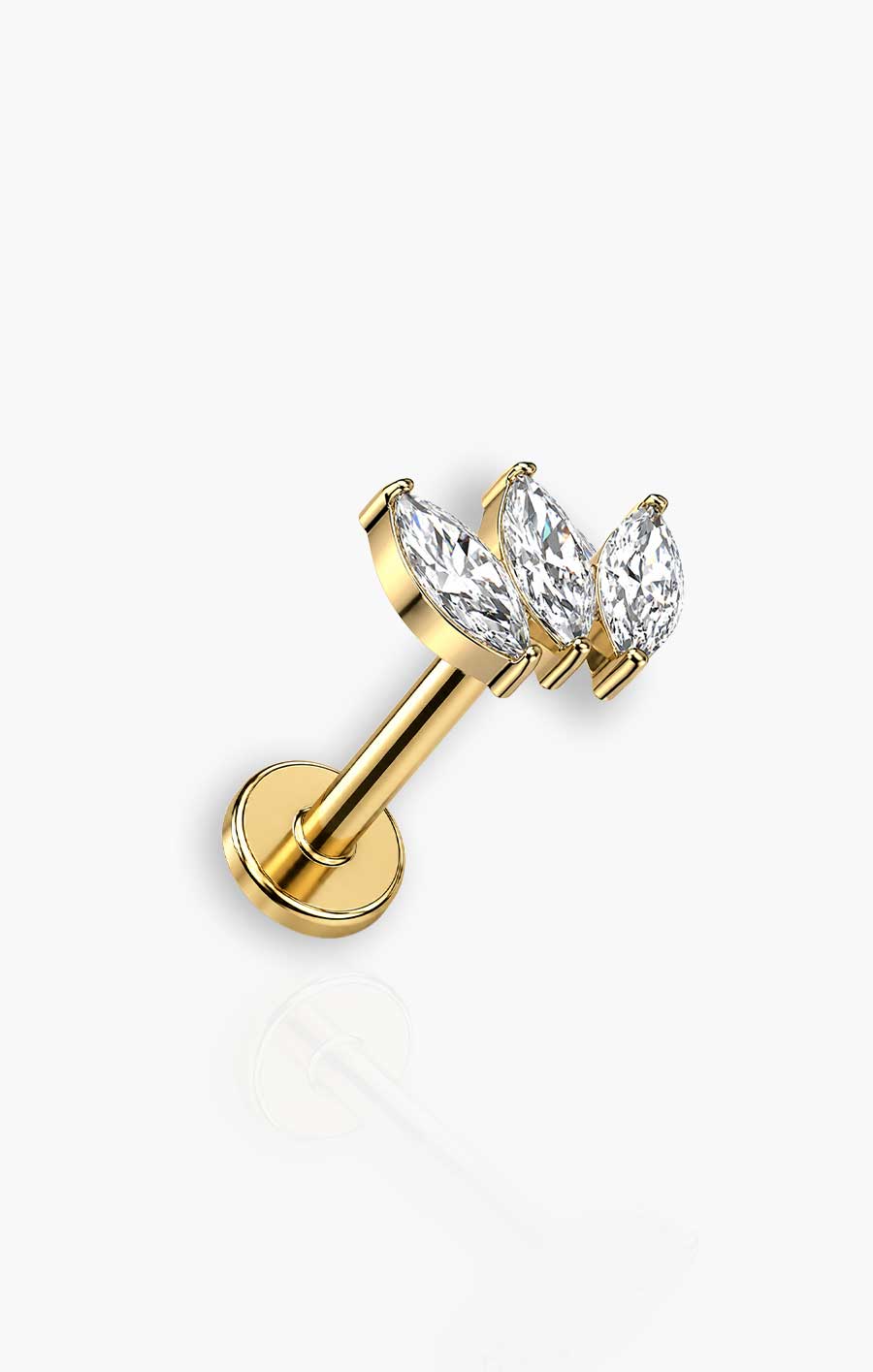 Aura - Triple Marquise Flat Back