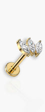 Aura - Triple Marquise Flat Back