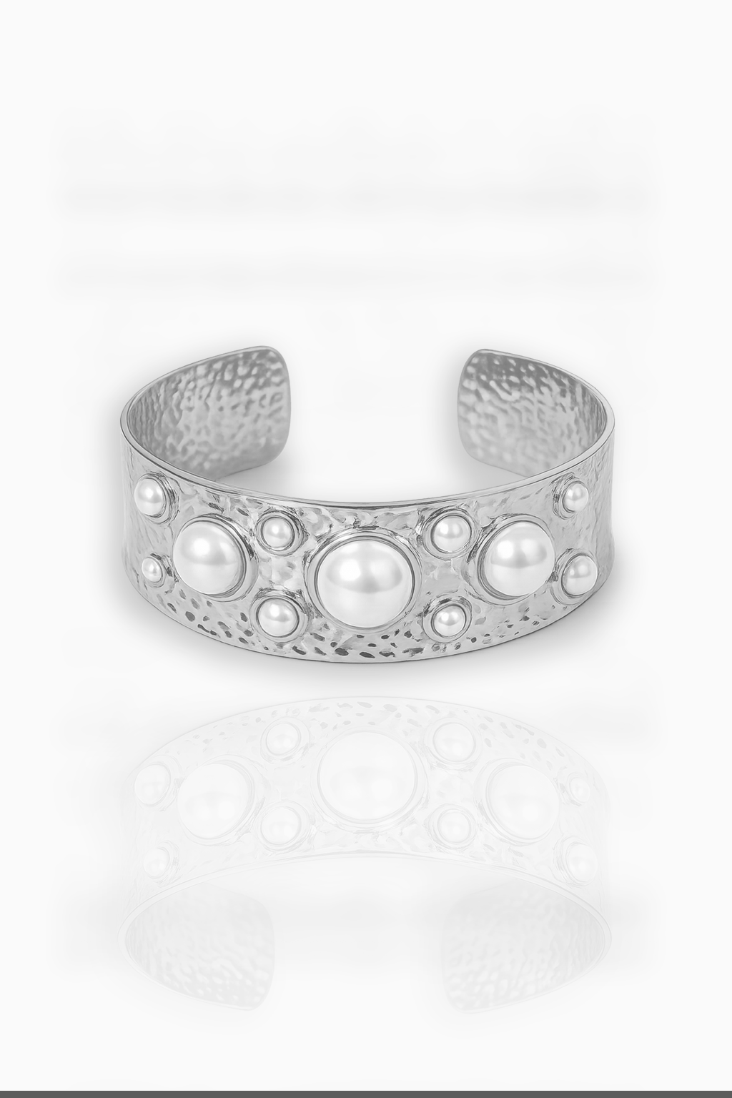 Poseidon Chunky Pearl Bangle Cuff