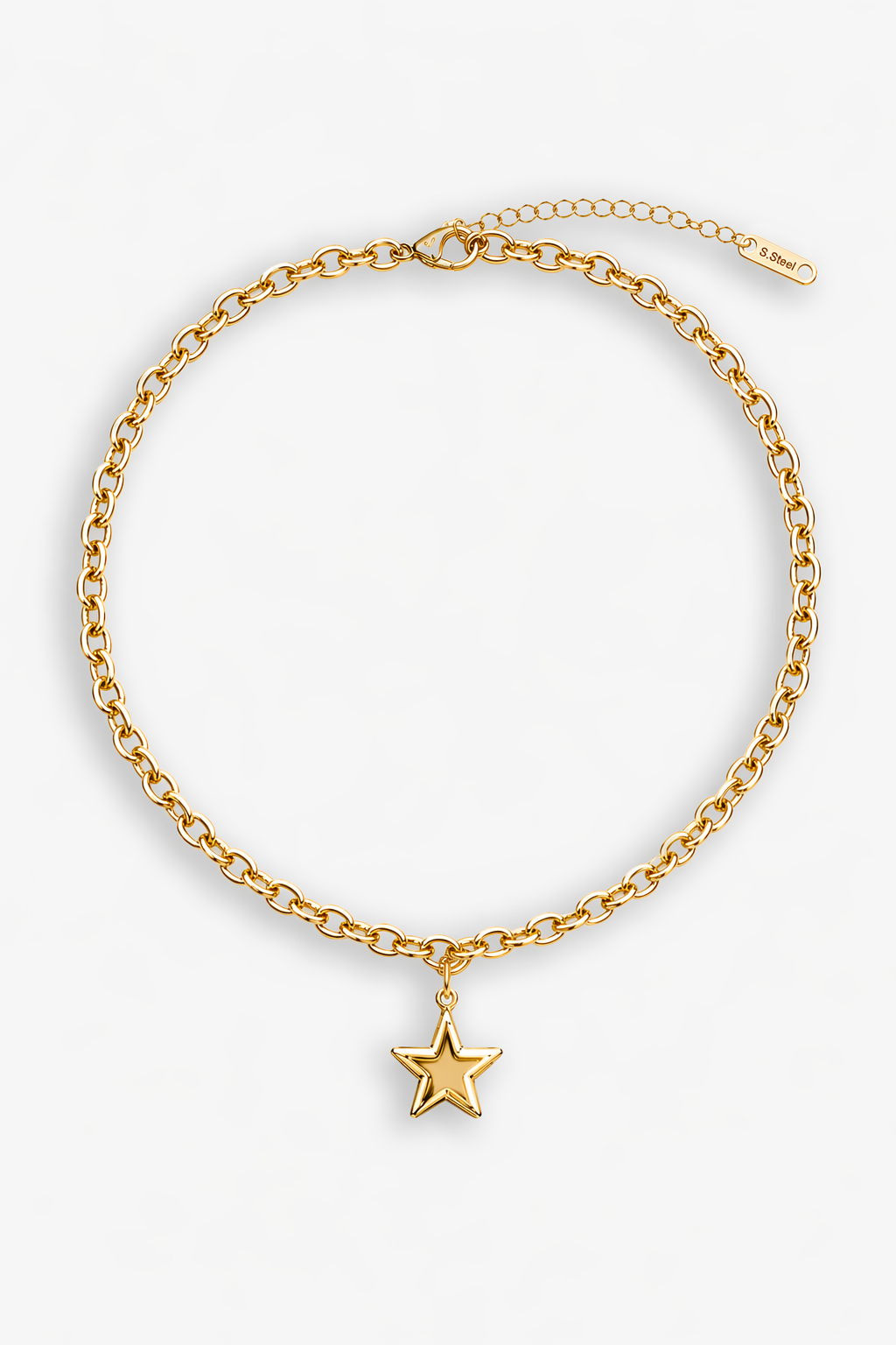 Chunky Star Necklace - Gold
