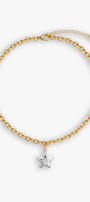 Chunky Star Necklace - Two Toned