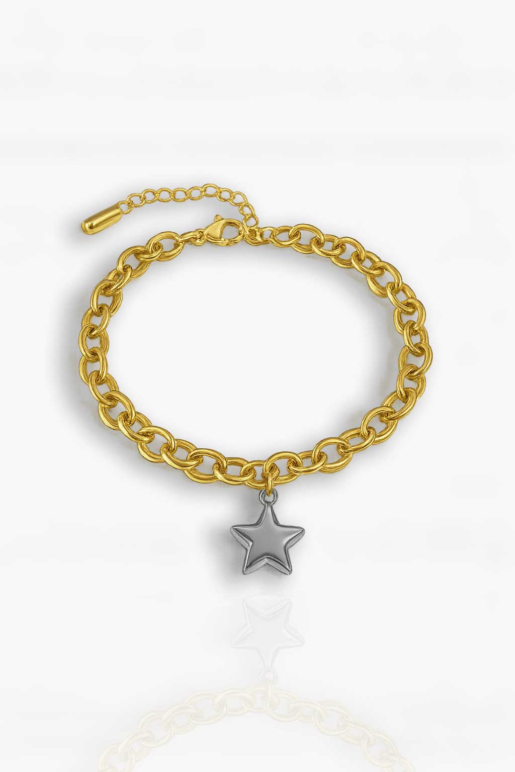 Chunky Star Bracelet - Two Toned