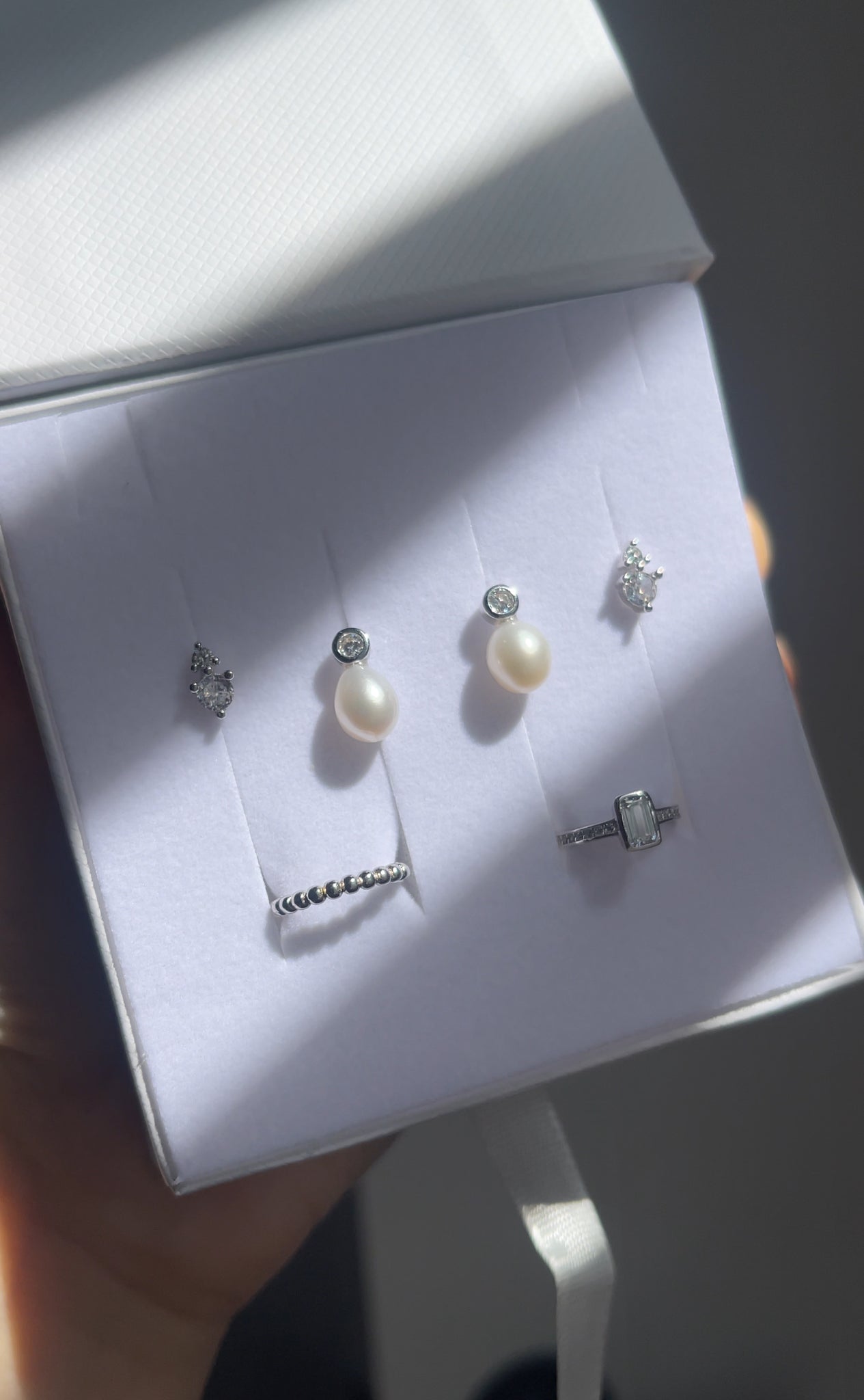 Classic Pearl Earring Stack Set