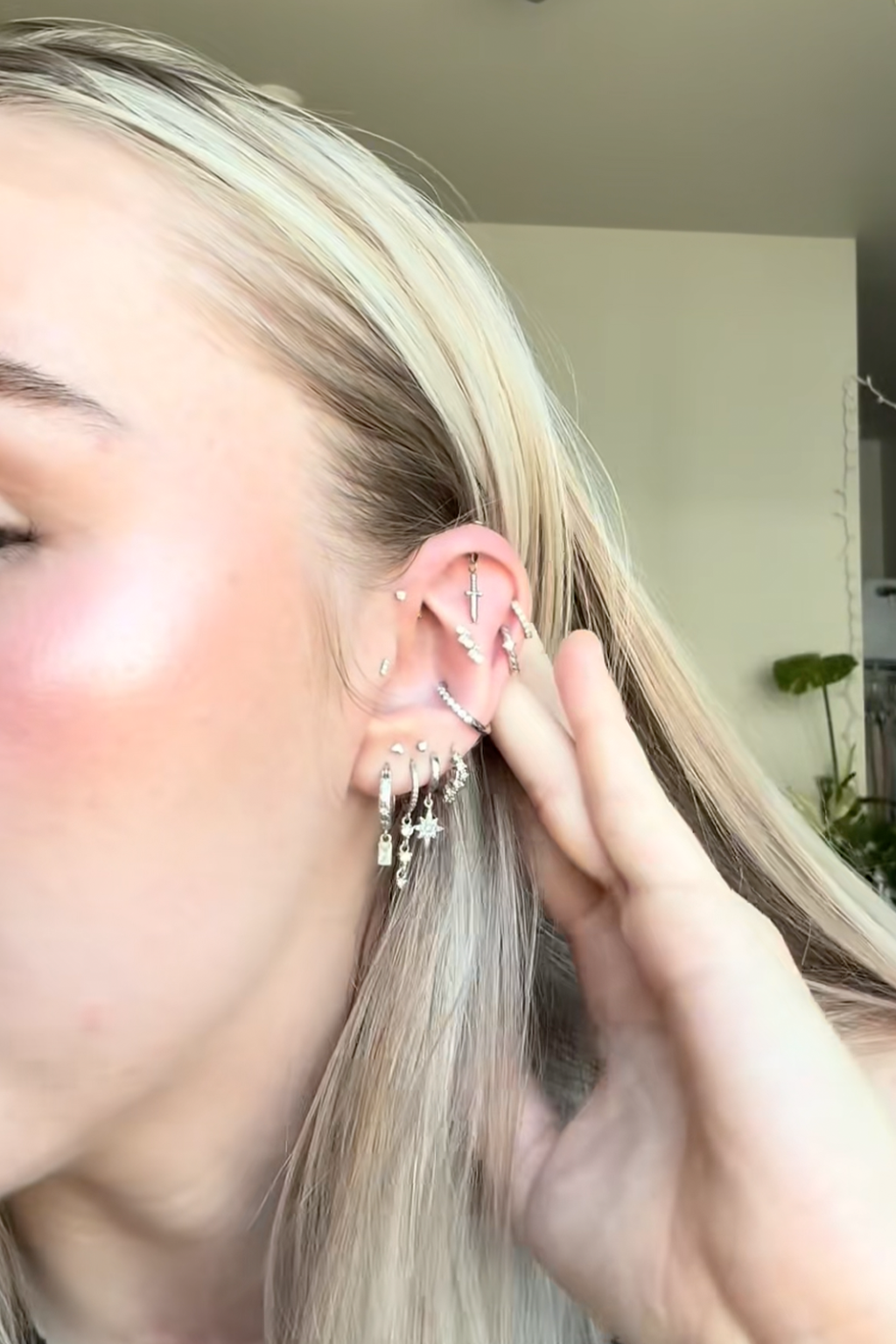 Dainty Dagger | Vertical Helix OR Hidden Helix Earring