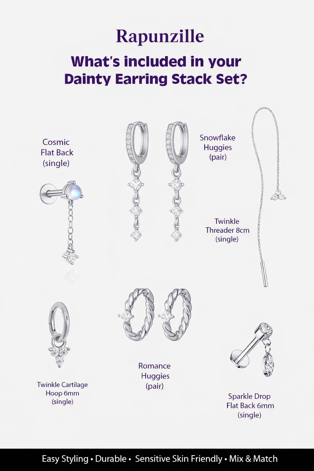 Dainty Earring Stack Set