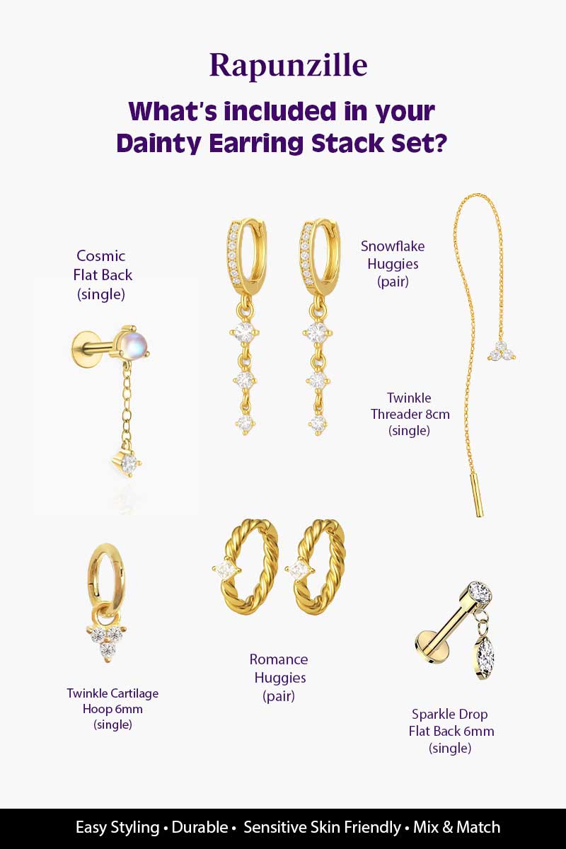 Dainty Earring Stack Set