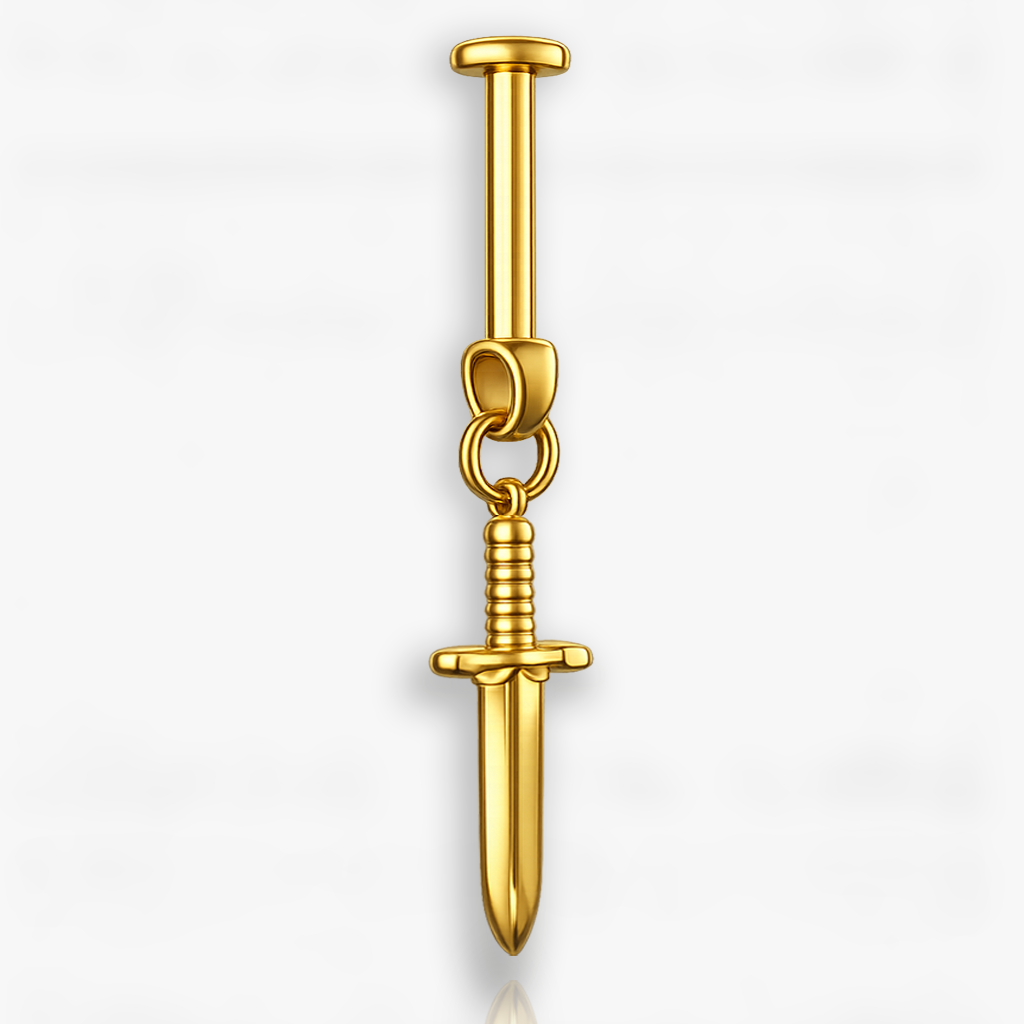Dainty Dagger | Vertical Helix OR Hidden Helix Earring