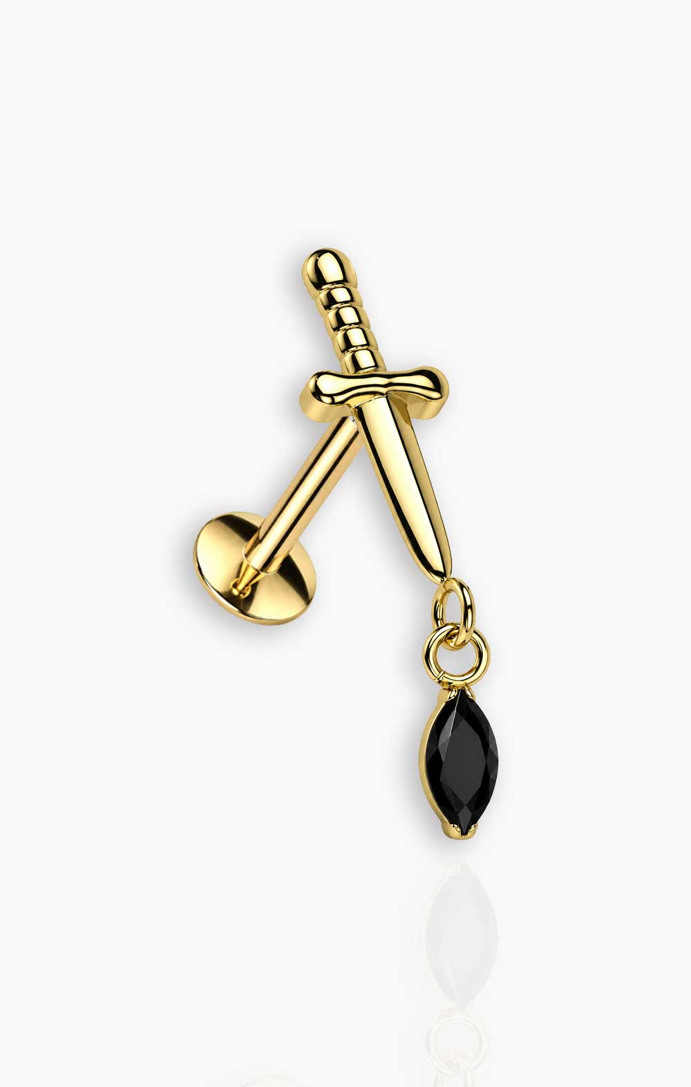 Dangly Sword Flat Back