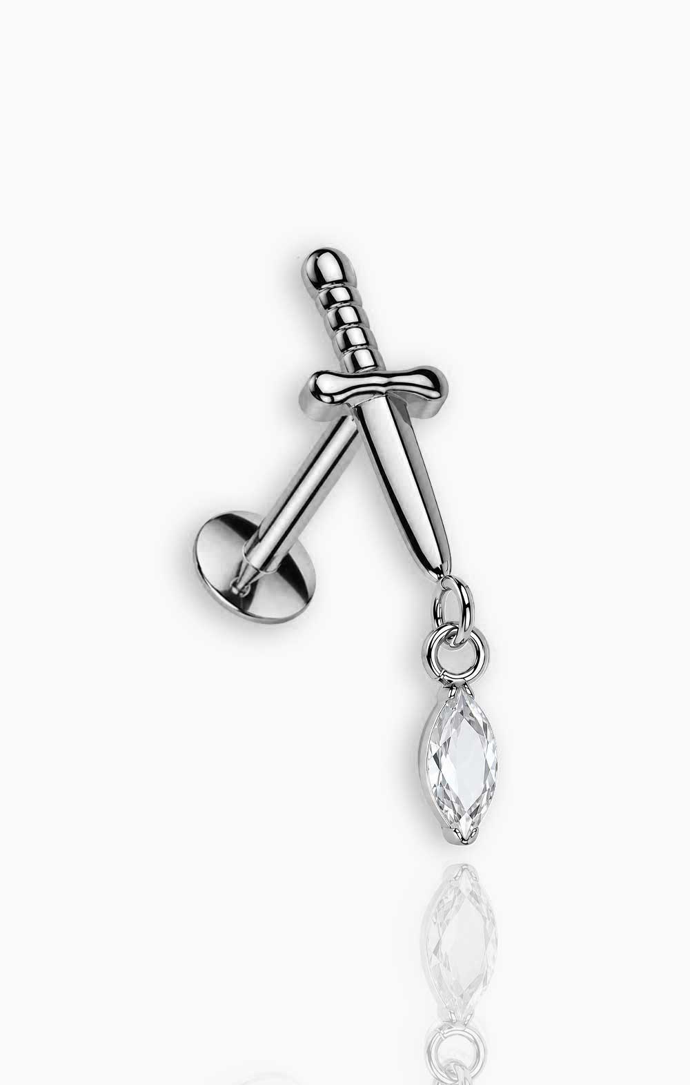 Dangly Sword Flat Back
