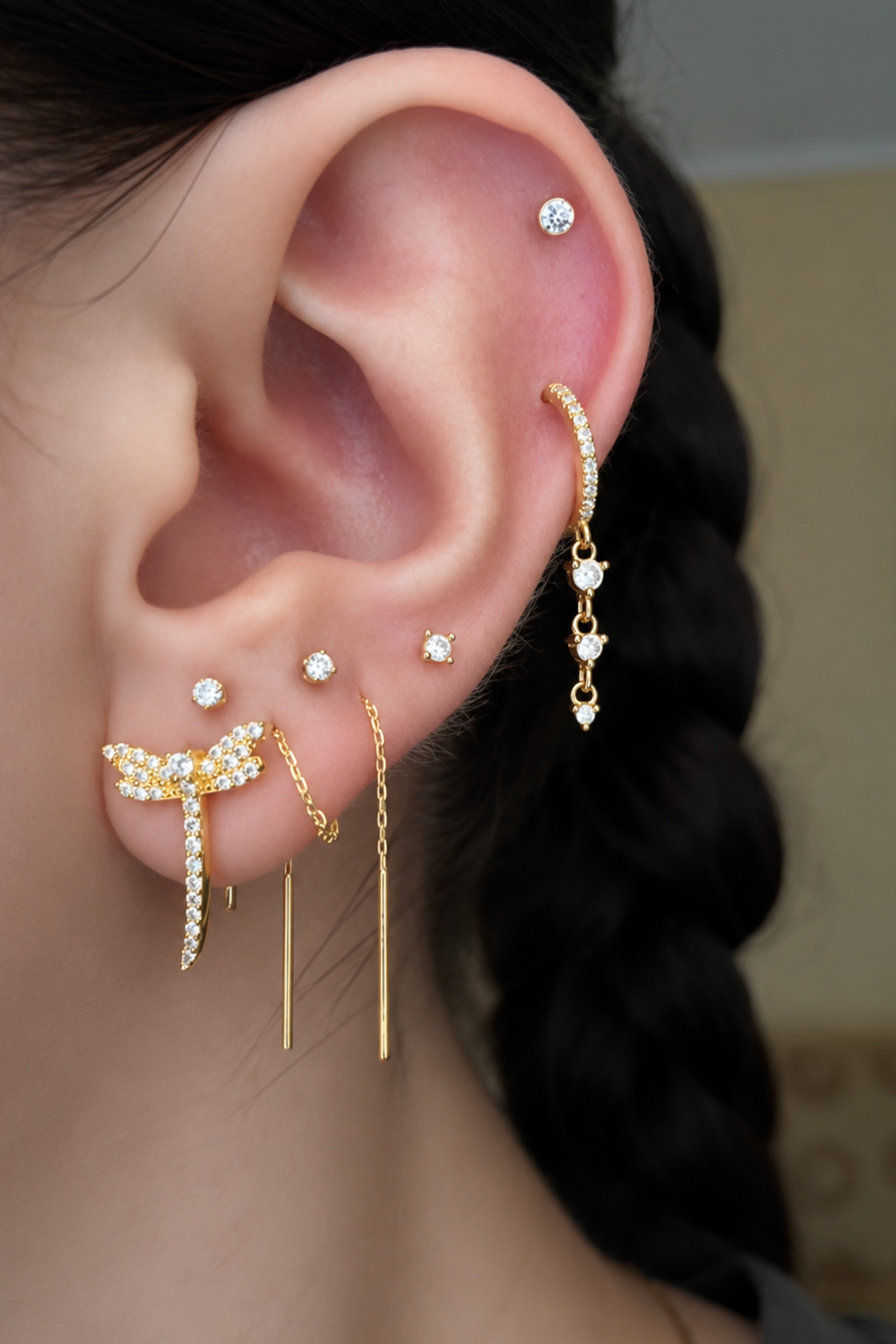 Dragonfly Ear Climbers (Pair)