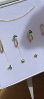 Emerald Basics Earring Stack Set