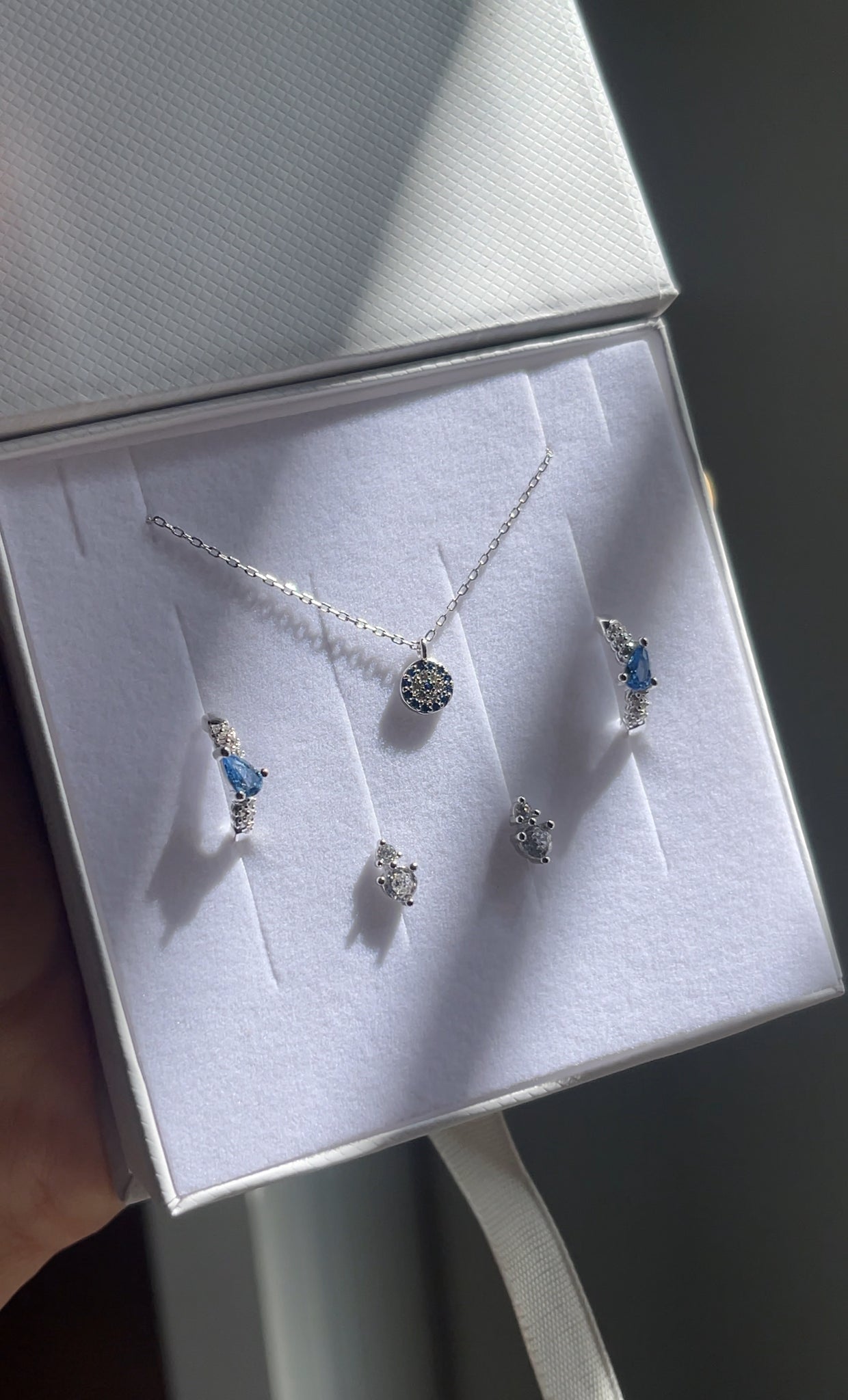 Evil Eye Protection Earring Stack & Necklace Set