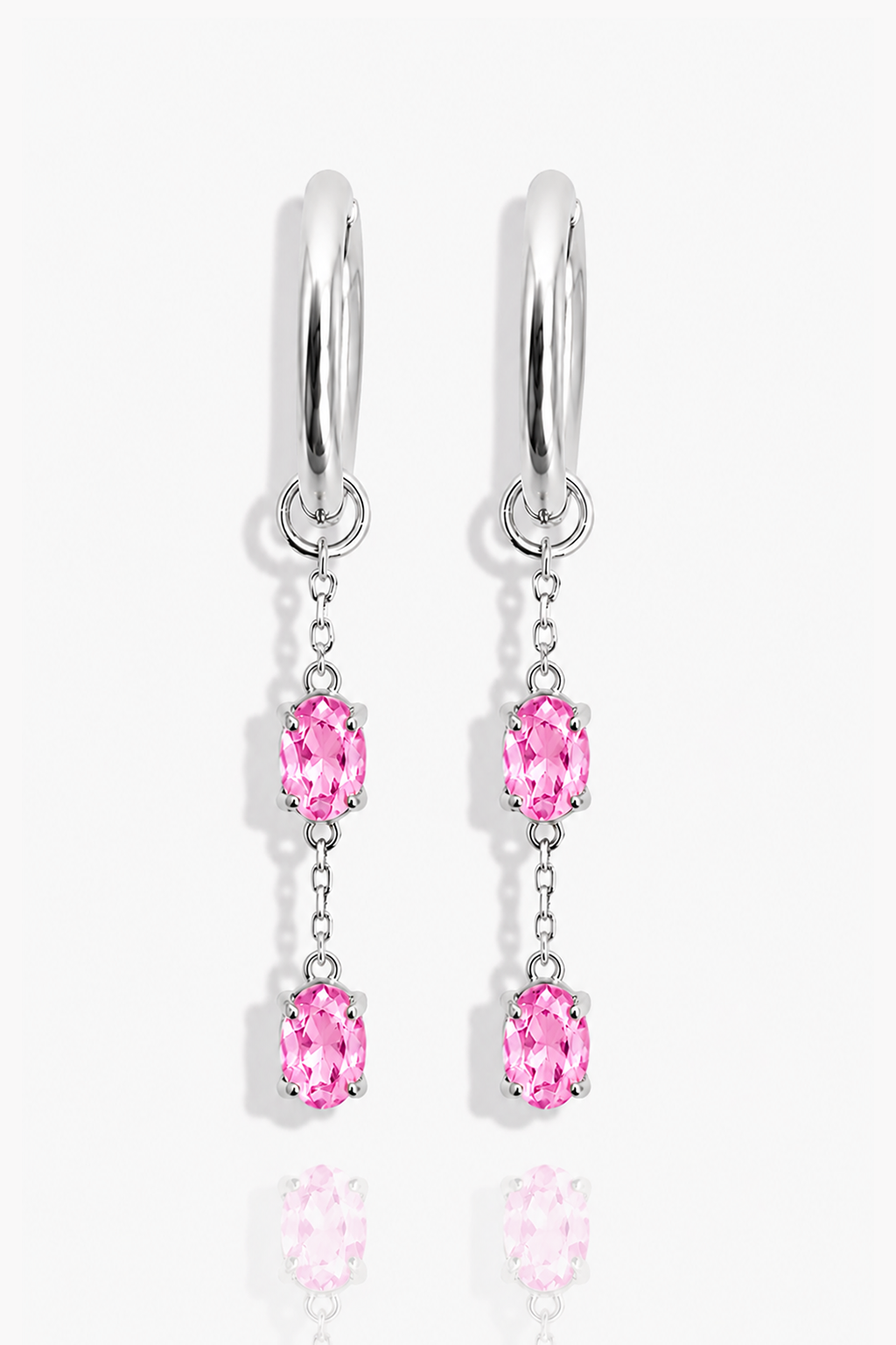 Fairy Floss Pink Hoop Earrings