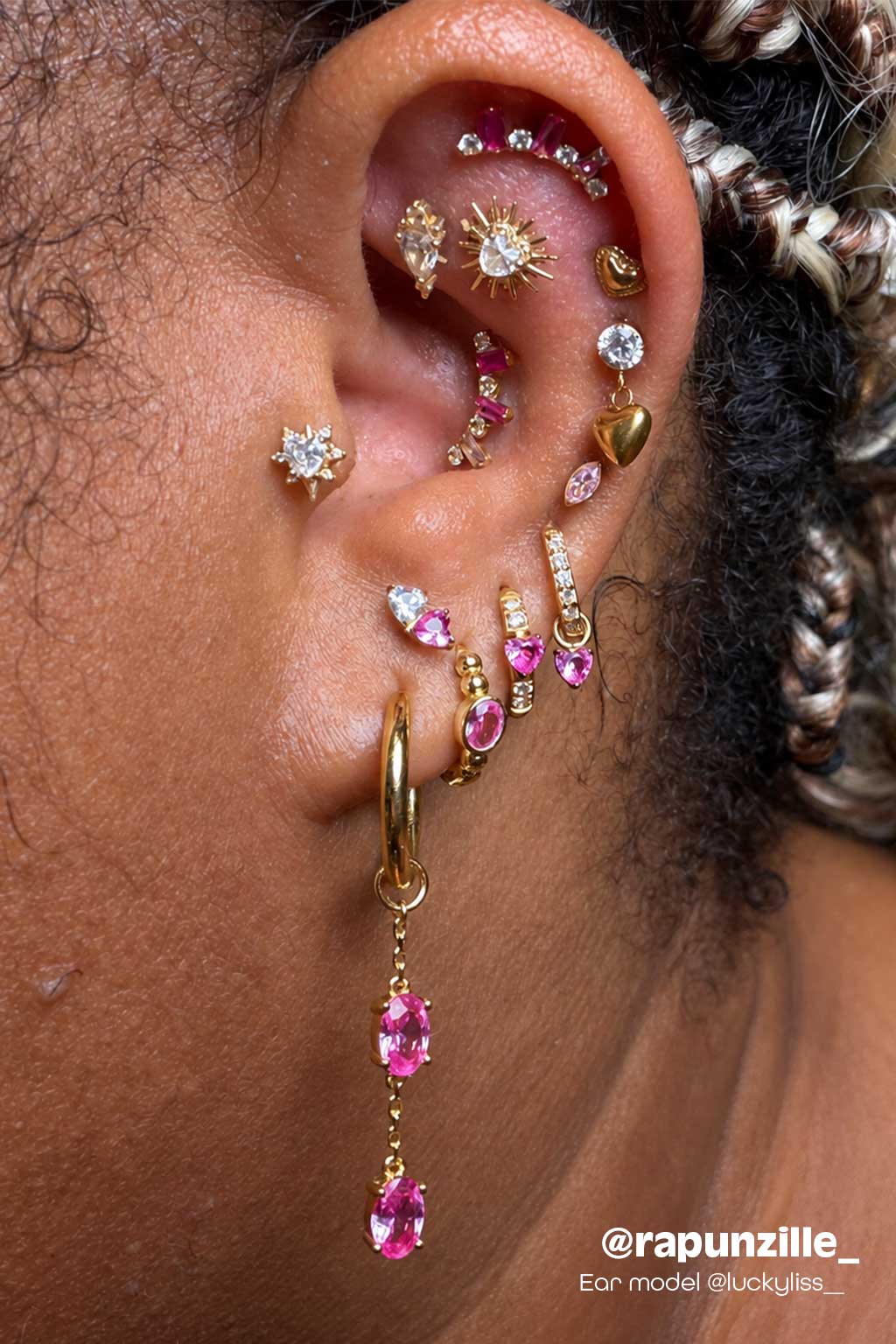 Fairy Floss Pink Hoop Earrings