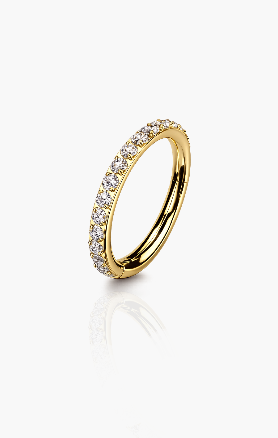 Glitter CZ Seamless Hoop Clicker (Single)