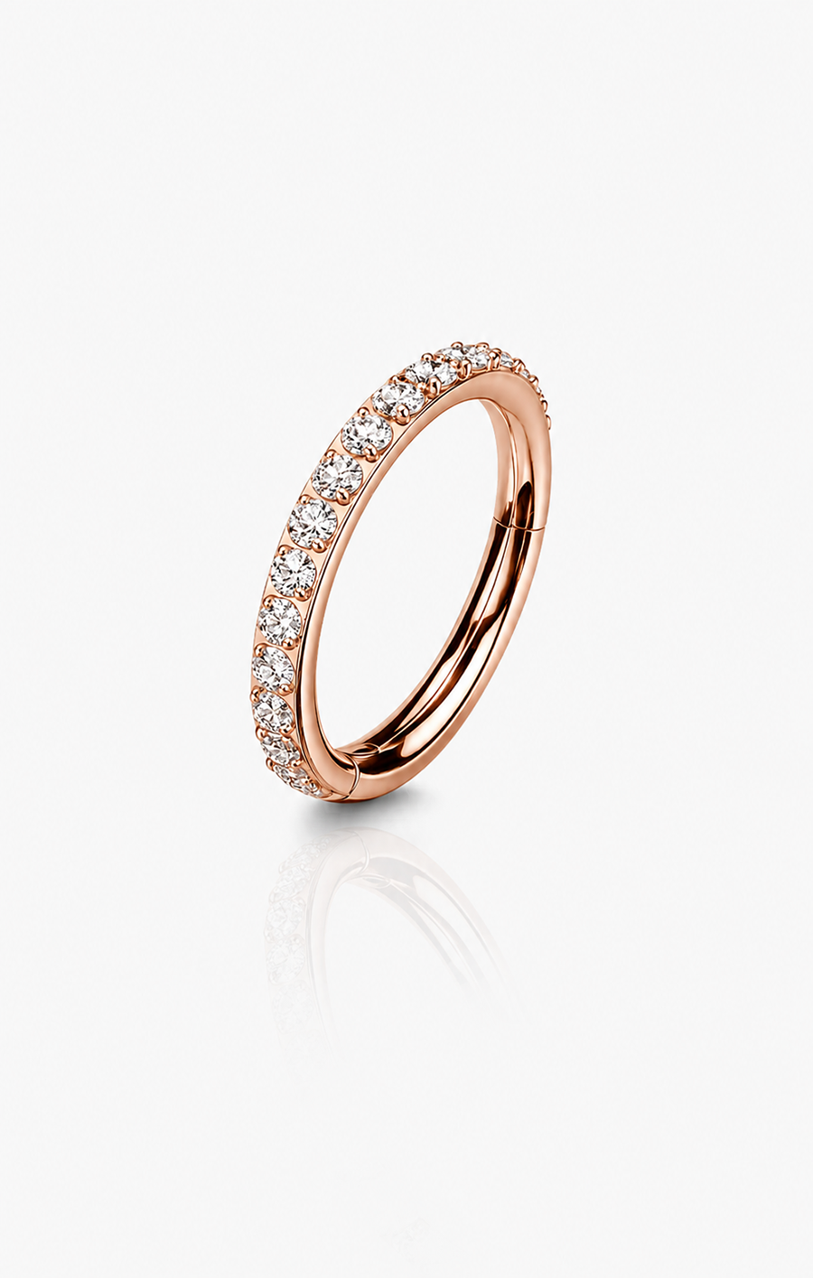Glitter CZ Seamless Hoop Clicker (Single)