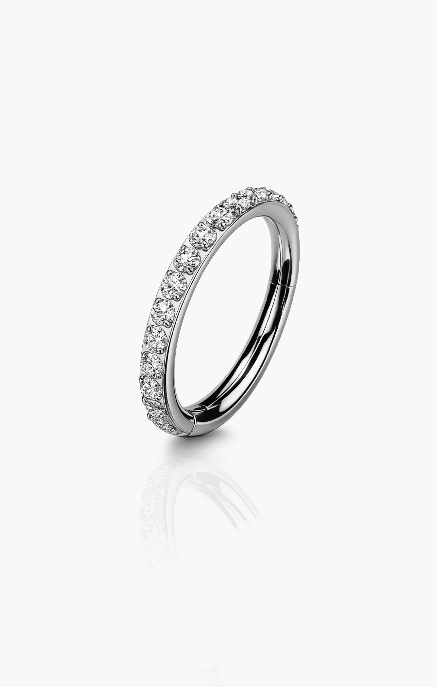 Glitter CZ Seamless Hoop Clicker (Single)
