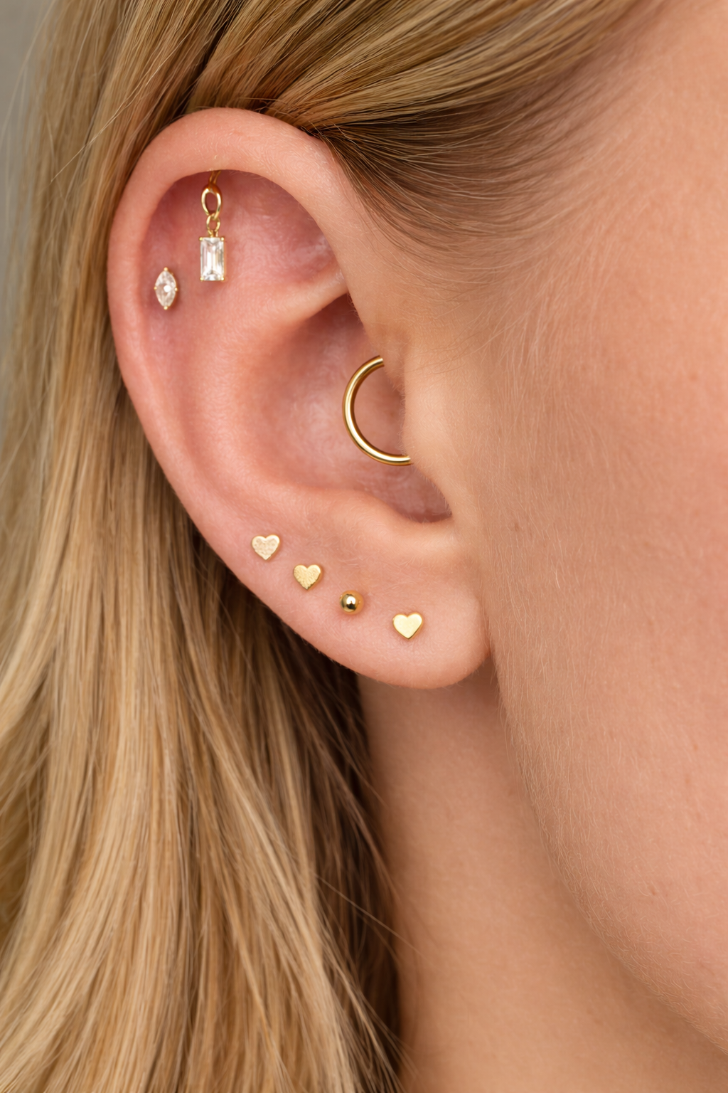 Halo Haze | Vertical Helix OR Hidden Helix Earring