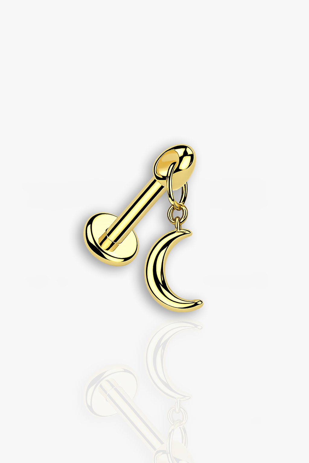 Hanging Moon | Vertical Helix OR Hidden Helix Earring