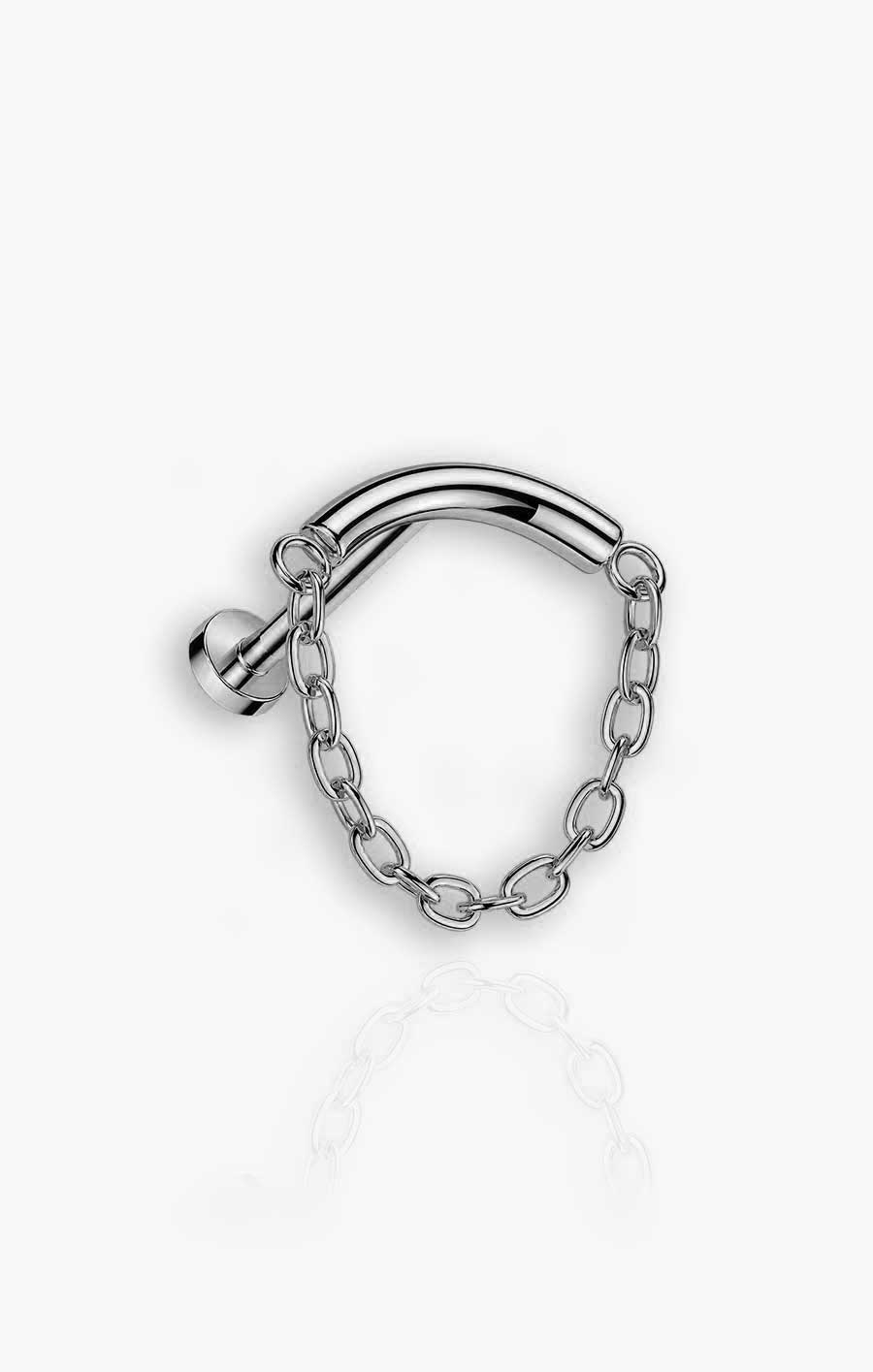 Hide & Seek - Hidden Helix Curved Bar Chain Flat Back