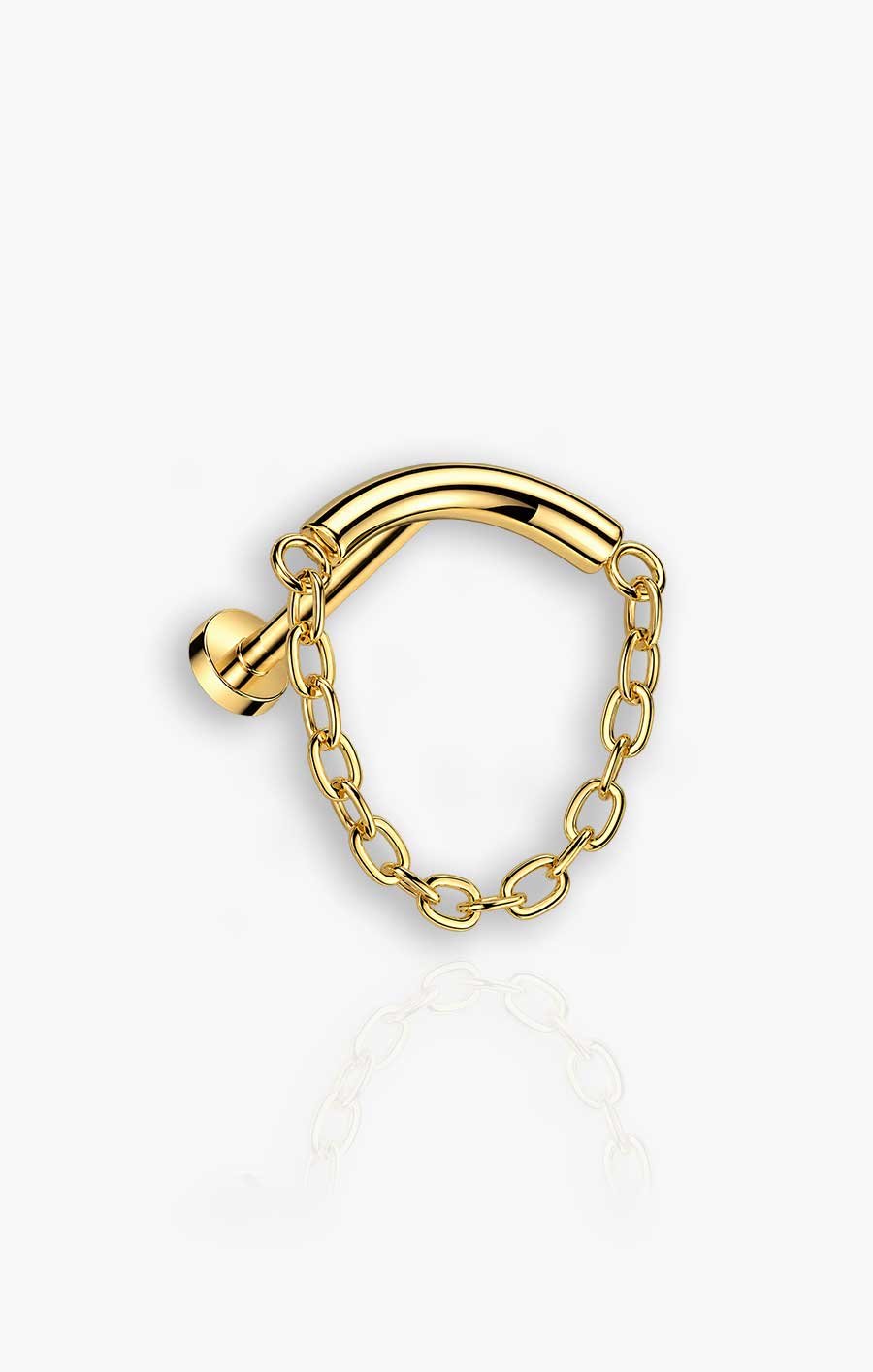 Hide & Seek - Hidden Helix Curved Bar Chain Flat Back