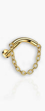 Hide & Seek - Hidden Helix Curved Bar Chain Flat Back
