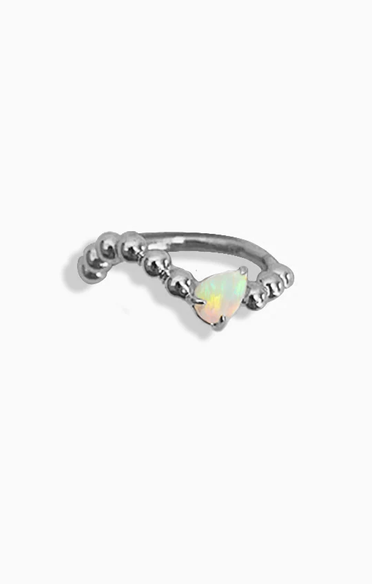 Iridescent Opal Cartilage Hoop