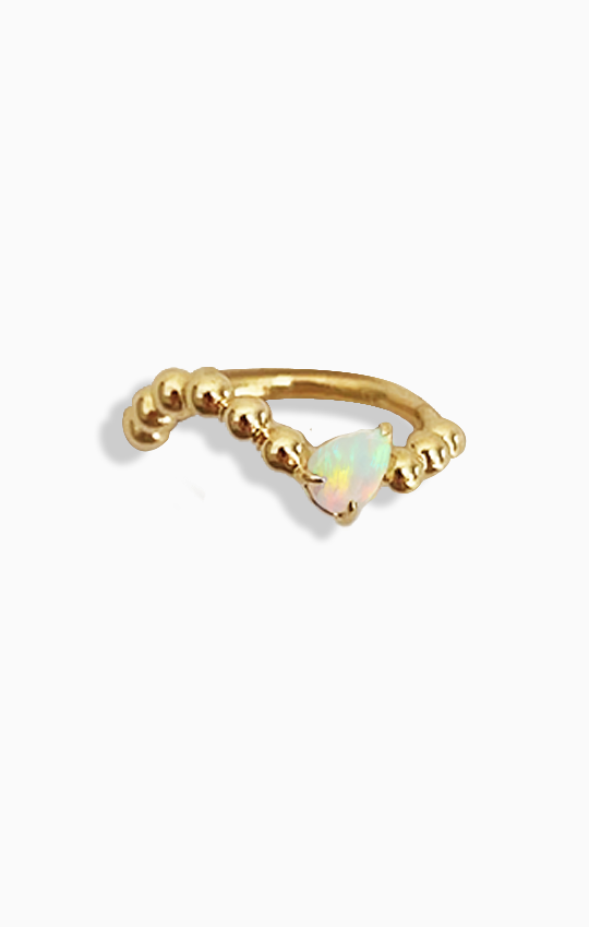 Iridescent Opal Cartilage Hoop