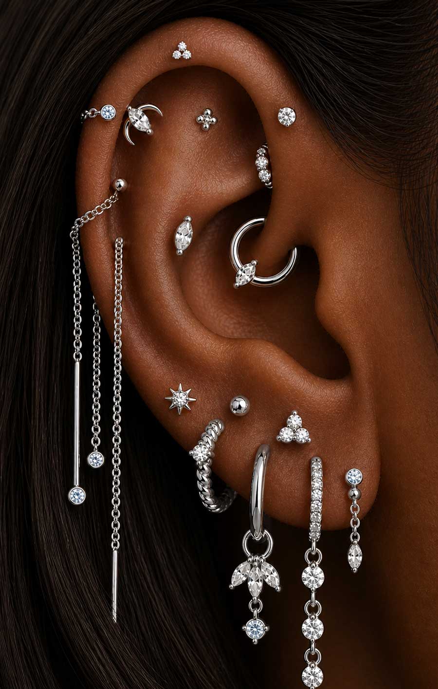 Miranda Marquise Daith Cartilage hoop
