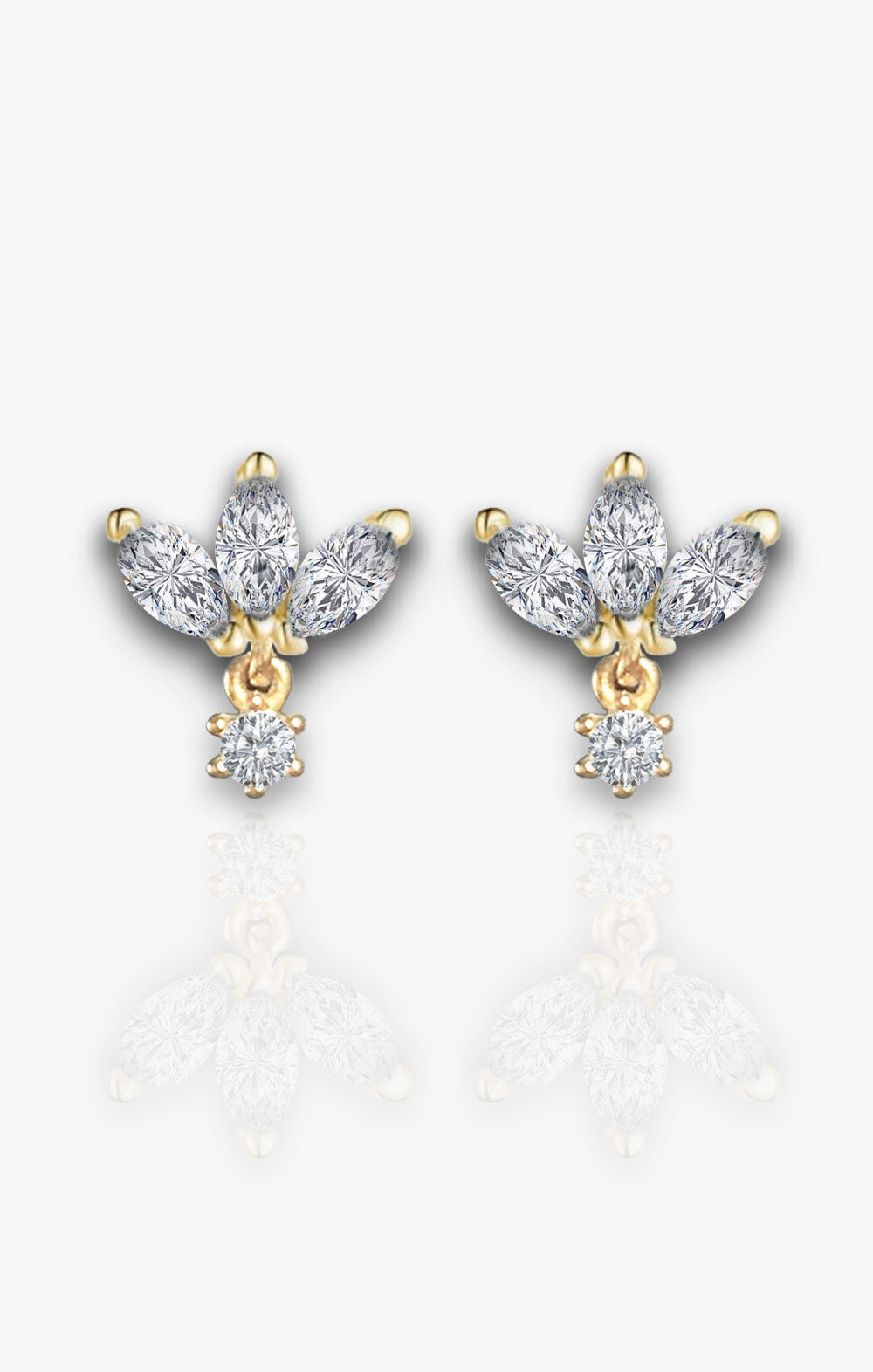 Marquise Drop Studs