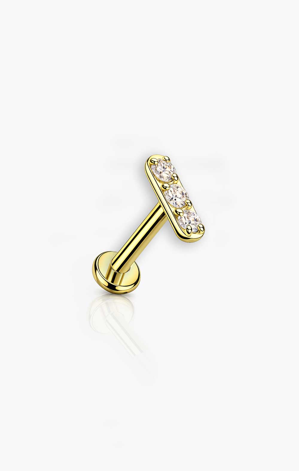 Micro CZ Bar Flat Back