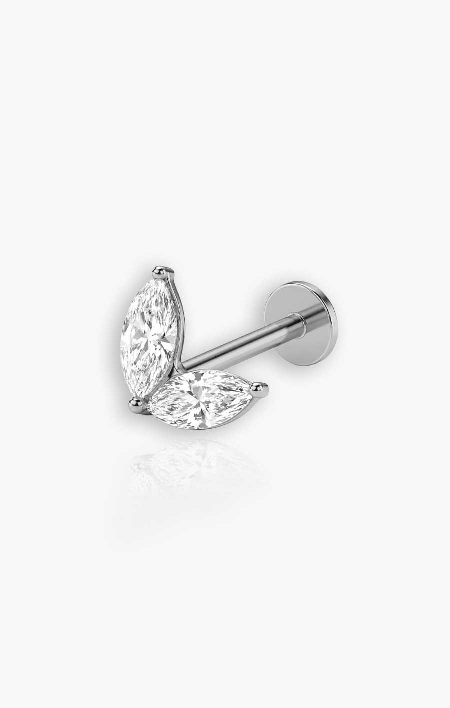 Monica - Micro Double Marquise Flat Back