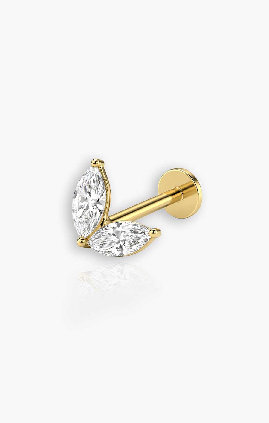Monica - Micro Double Marquise Flat Back