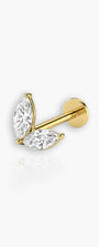 Monica - Micro Double Marquise Flat Back