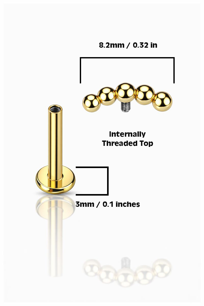 Micro Curved Beaded Flat-Back