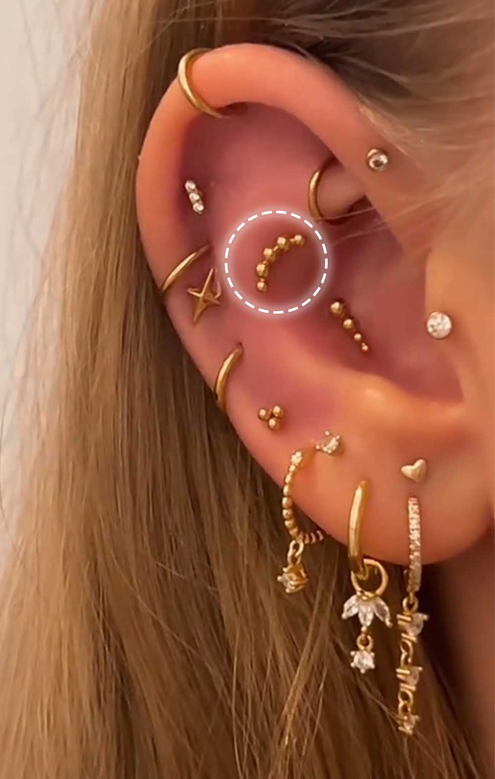 Micro Curved Beaded Flat-Back