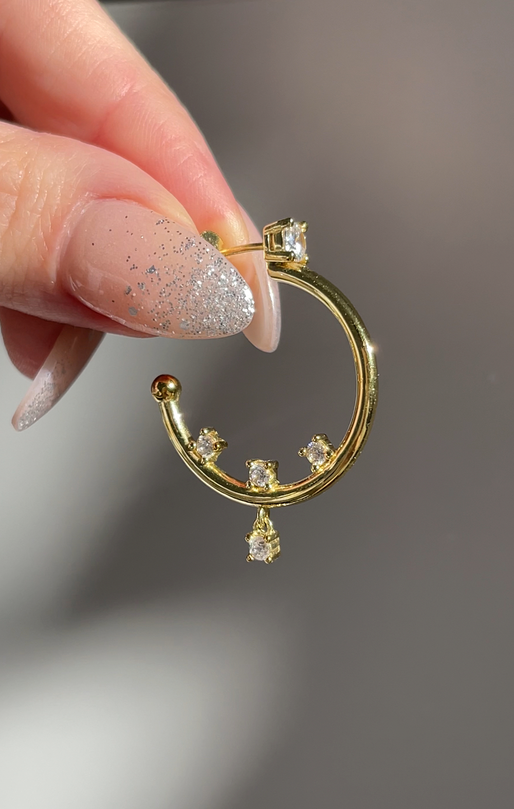 Midnight in Paris Hoop Earrings