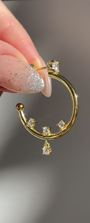 Midnight in Paris Hoop Earrings