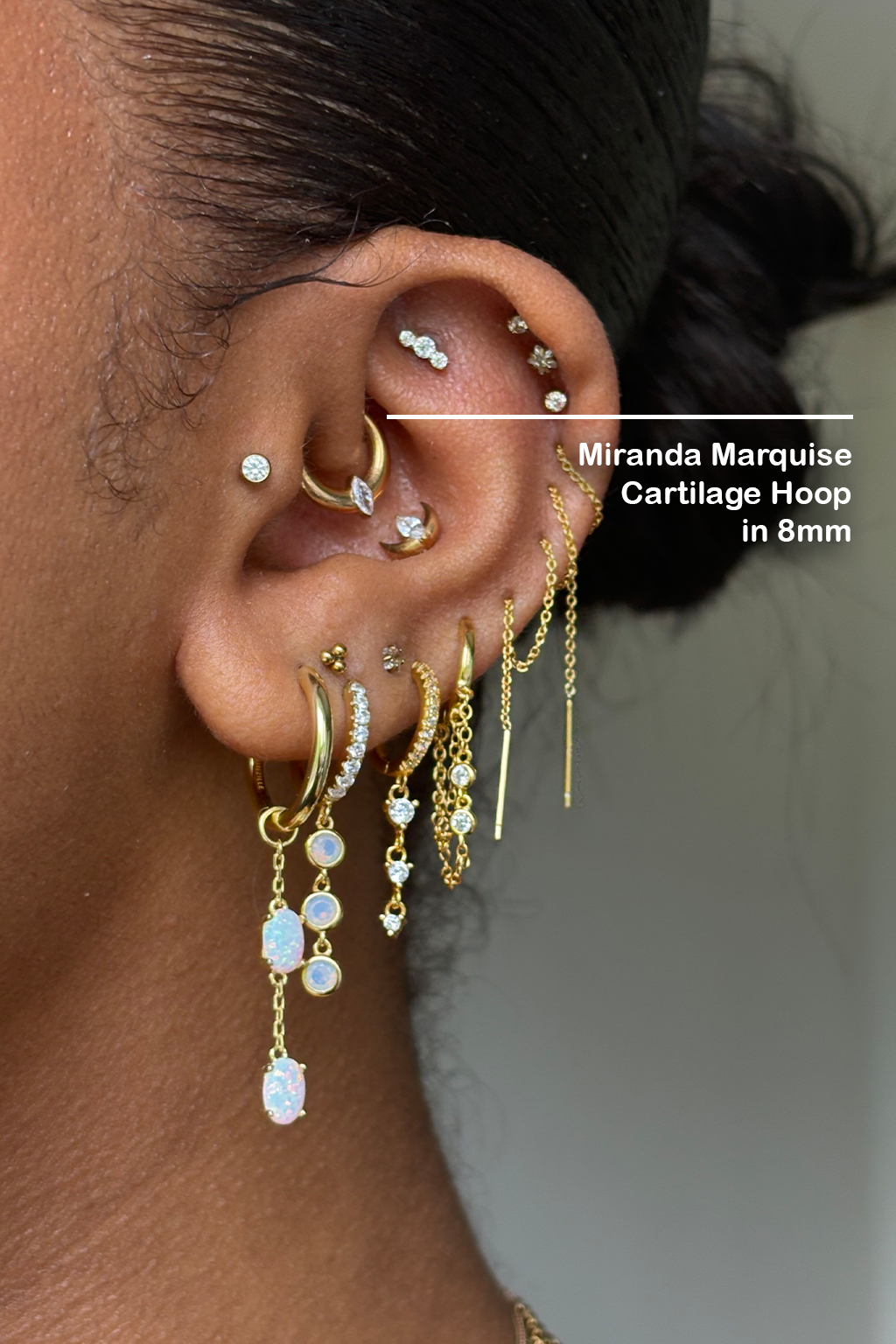 Miranda Marquise Daith Cartilage hoop