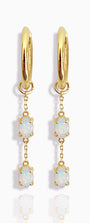 Opalite Hoop Earrings