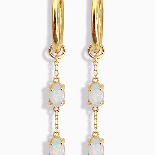 Opalite Hoop Earrings