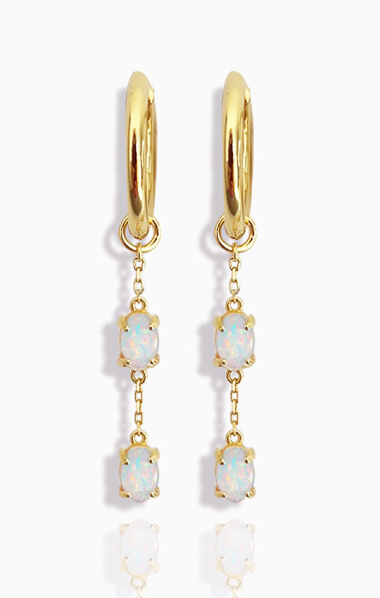 Opalite Hoops