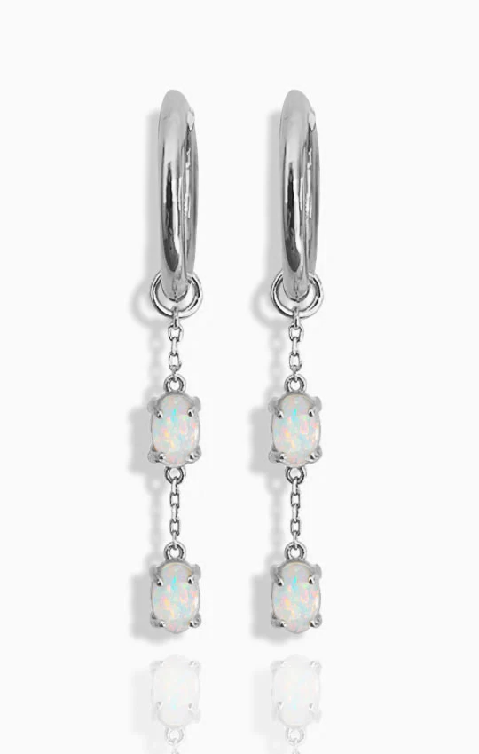Opalite Hoop Earrings