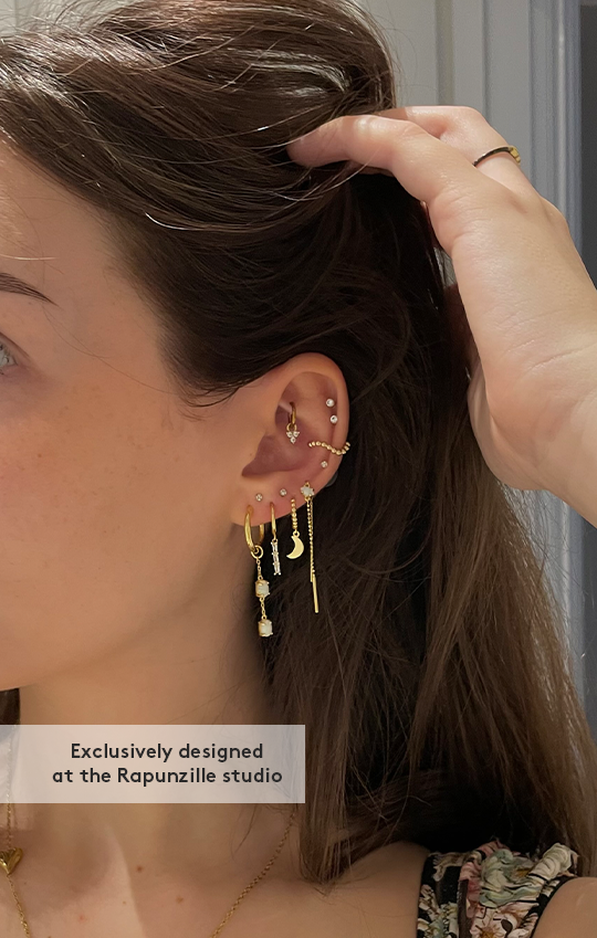 Glaze Beaded Cartilage Hoop