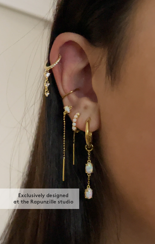 Opalite Hoop Earrings
