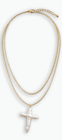 Pearl Cross Necklace